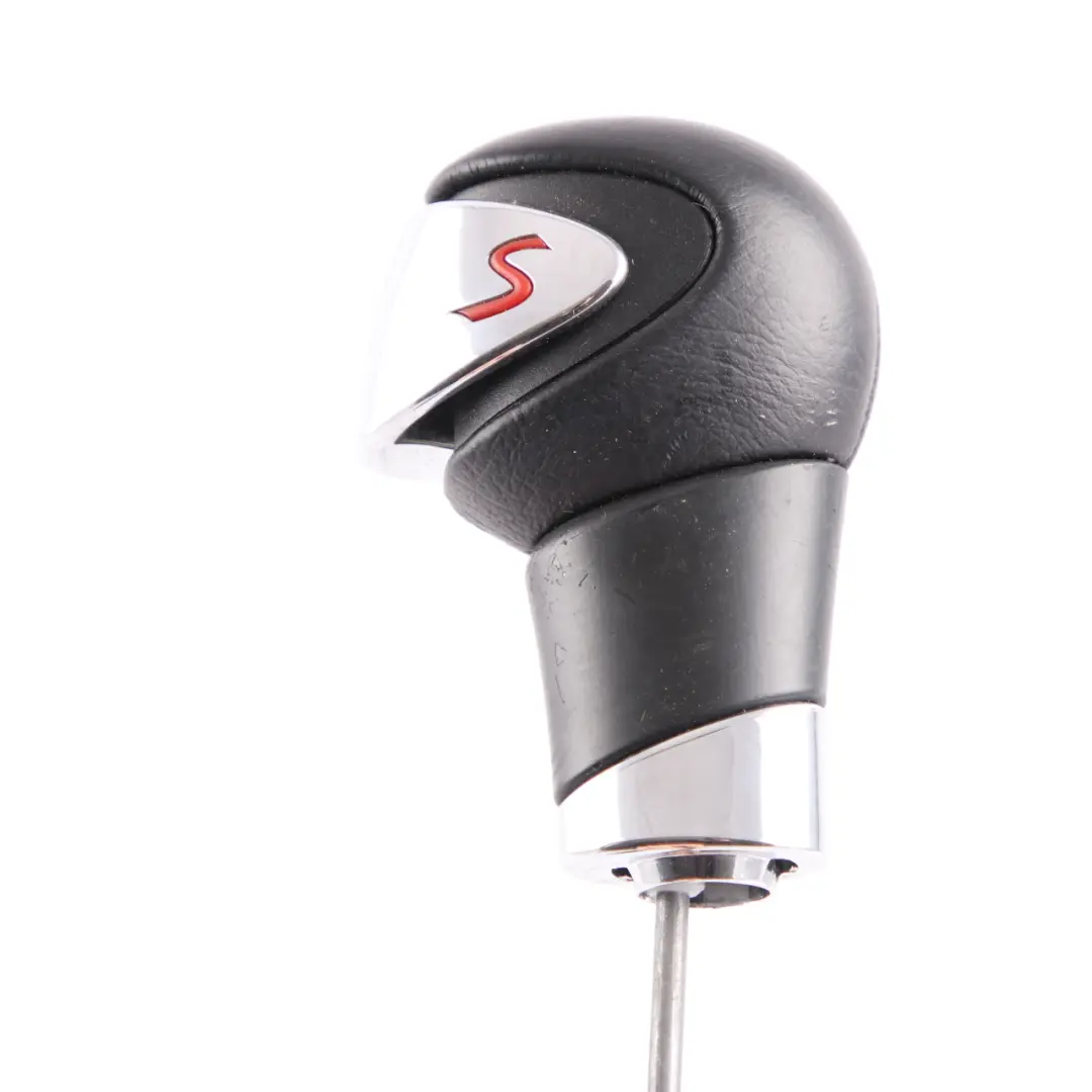 Gear Knob Mini Cooper S R55 R56 Leather Chrome Shift Ring Lever Grip - SKU 7584239-1 - Part number 7584239