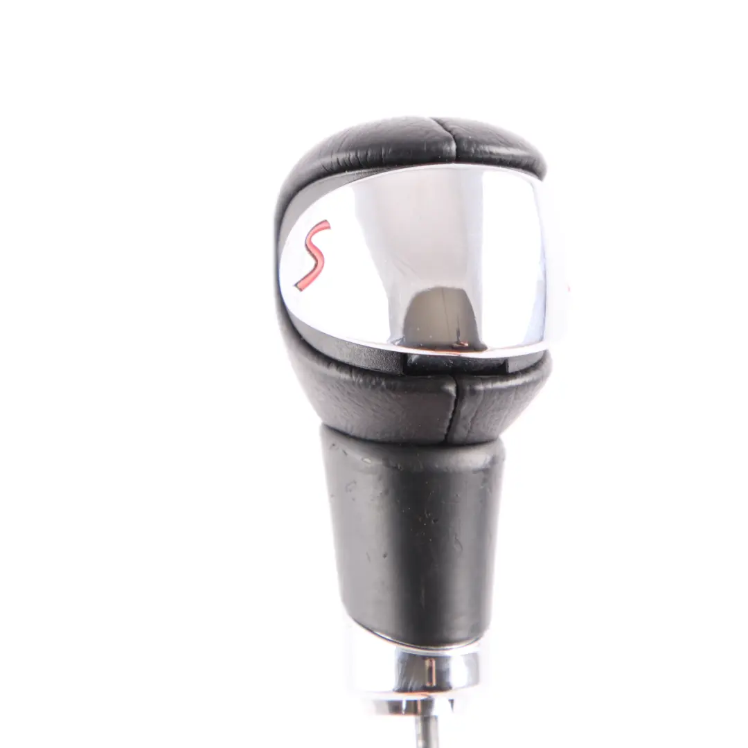 Gear Knob Mini Cooper S R55 R56 Leather Chrome Shift Ring Lever Grip - SKU 7584239-1 - Part number 7584239