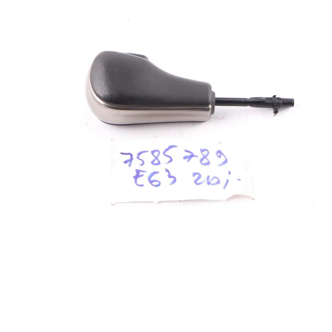 Shift Knob BMW E63 E64 Automatic Stick Selector Lever Grip Titan Chrome to Gear with Part number 7585789 Gear Shift Knob BMW E63 E64 Automatic Stick Selector Lever Grip Titan Chrome - SKU 7585789 - Part number 7585789