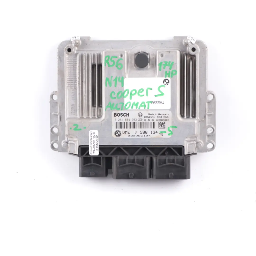 174HP ECU Kit DME + CAS3 + Keys Automatic to Mini Cooper S R56 N14 1.6 with Part number 7586134 Mini Cooper S R56 N14 1.6 174HP ECU Kit DME + CAS3 + Keys Automatic - SKU 7586134-5 - Part number 7586134