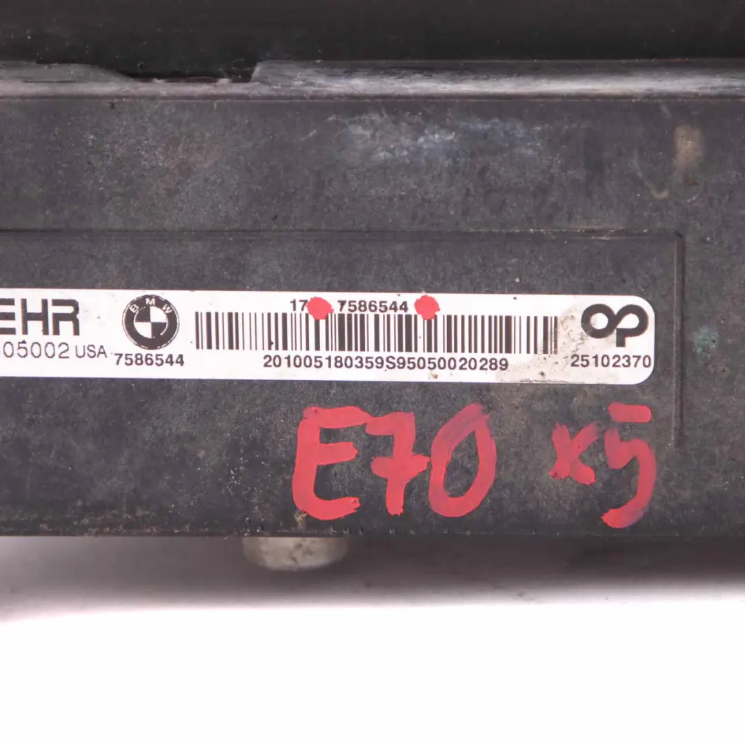 M57N2 Diesel Radiator Auxiliary Cooler to BMW X5 E70 with Part number 7586544 BMW X5 E70 M57N2 Diesel Radiator Auxiliary Cooler - SKU 7586544 - Part number 7586544
