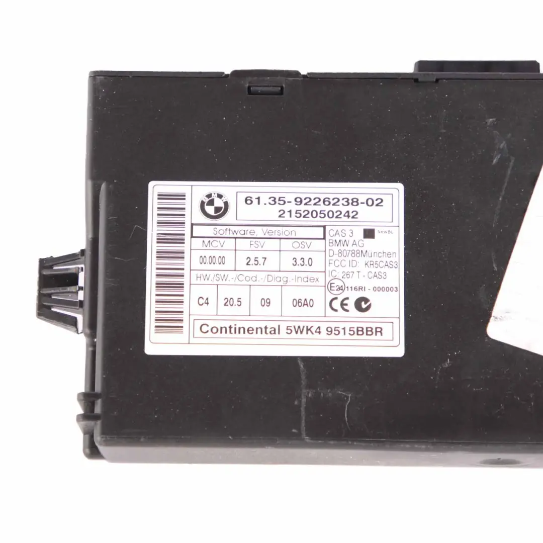 BMW E90 E92 335i Petrol N54 ECU Kit Control Unit DME CAS3 Key Automatic - SKU 7586933-1 - Part number 7586933