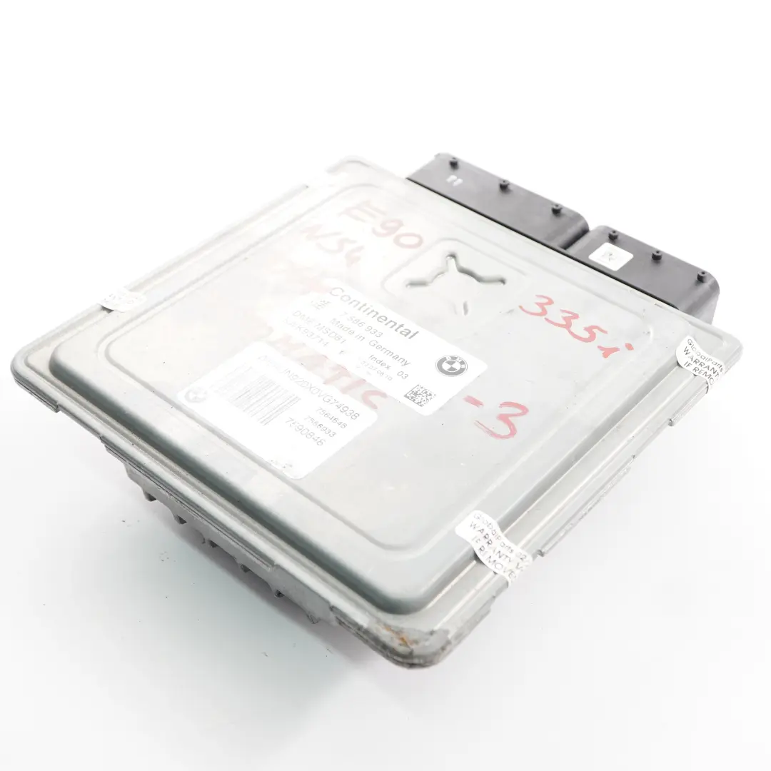 BMW E90 E92 335i N54 306HP ECU Modulo Unità Motore DME Automatico - SKU 7586933-3 - Numero di parte 7586933