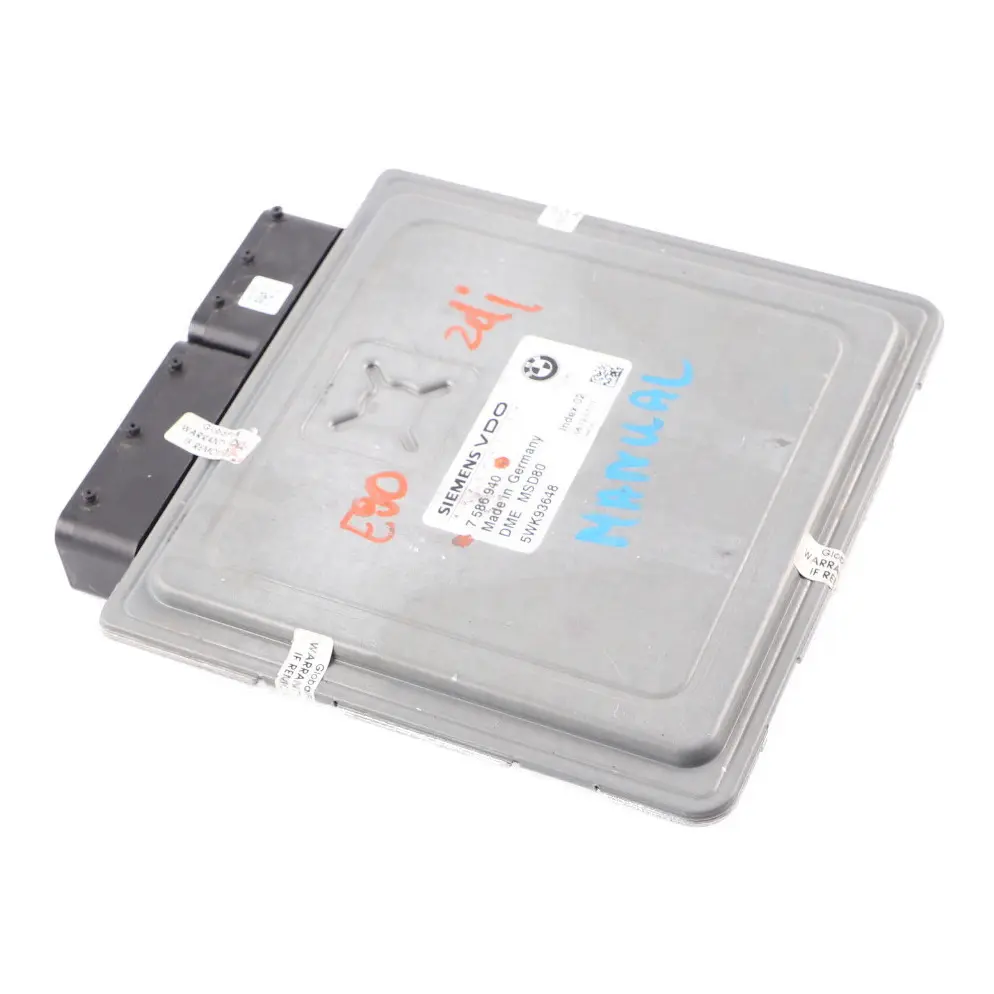 N53 Engine Control ECU Kit Unit DME Manual to BMW E60 LCI E90 E91 E92 E93 with Part number 7586940 BMW E60 LCI E90 E91 E92 E93 N53 Engine Control ECU Kit Unit DME Manual - SKU 7586940 - Part number 7586940