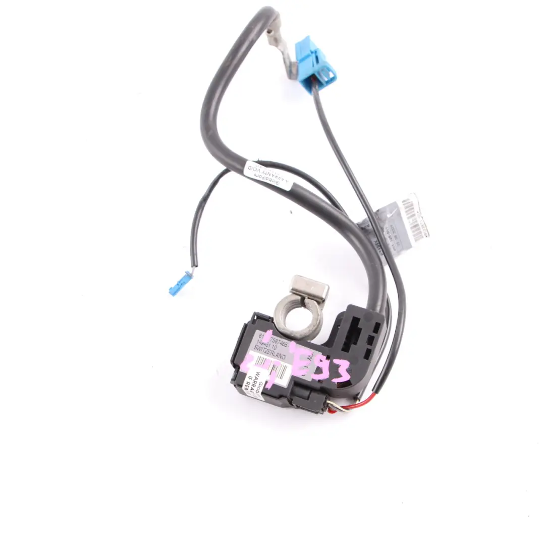 IBS Kabel BMW E93 Negative Batteriekabel Kabelbaum Steuergerät für mit Teilenummer 7587465 IBS Kabel BMW E93 Negative Batteriekabel Kabelbaum Steuergerät - SKU 7587465 - Teilenummer 7587465
