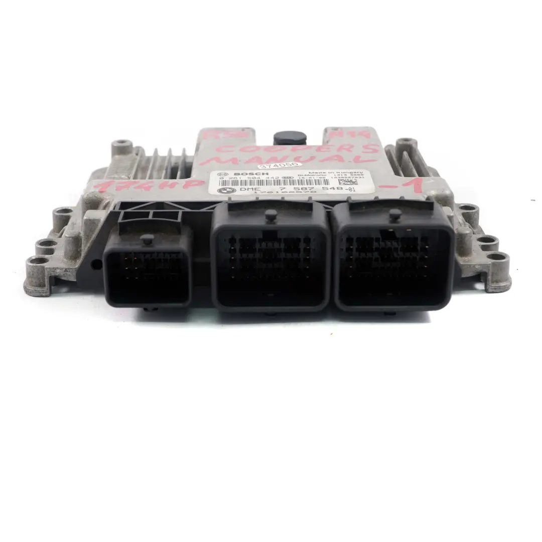 Mini Cooper S R55 R56 174PS N14 1.6 Steuergerät DME CAS3 + Schlüssel - SKU 7587548-1 - Teilenummer 7587548