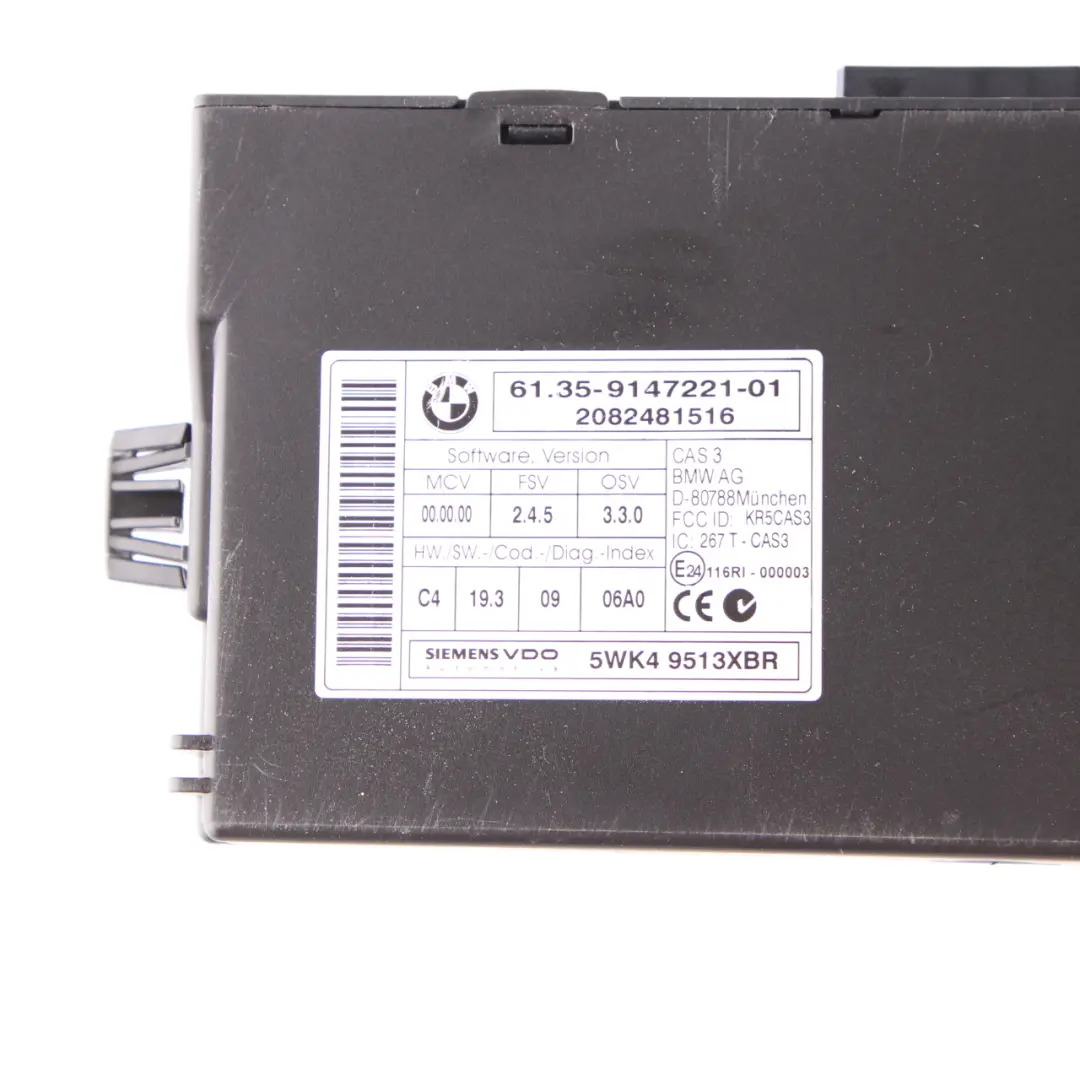 Mini Cooper S R55 R56 N14 1.6 174HP ECU Kit DME + CAS3 + 2 Keys Manual - SKU 7587548-7 - Part number 7587548