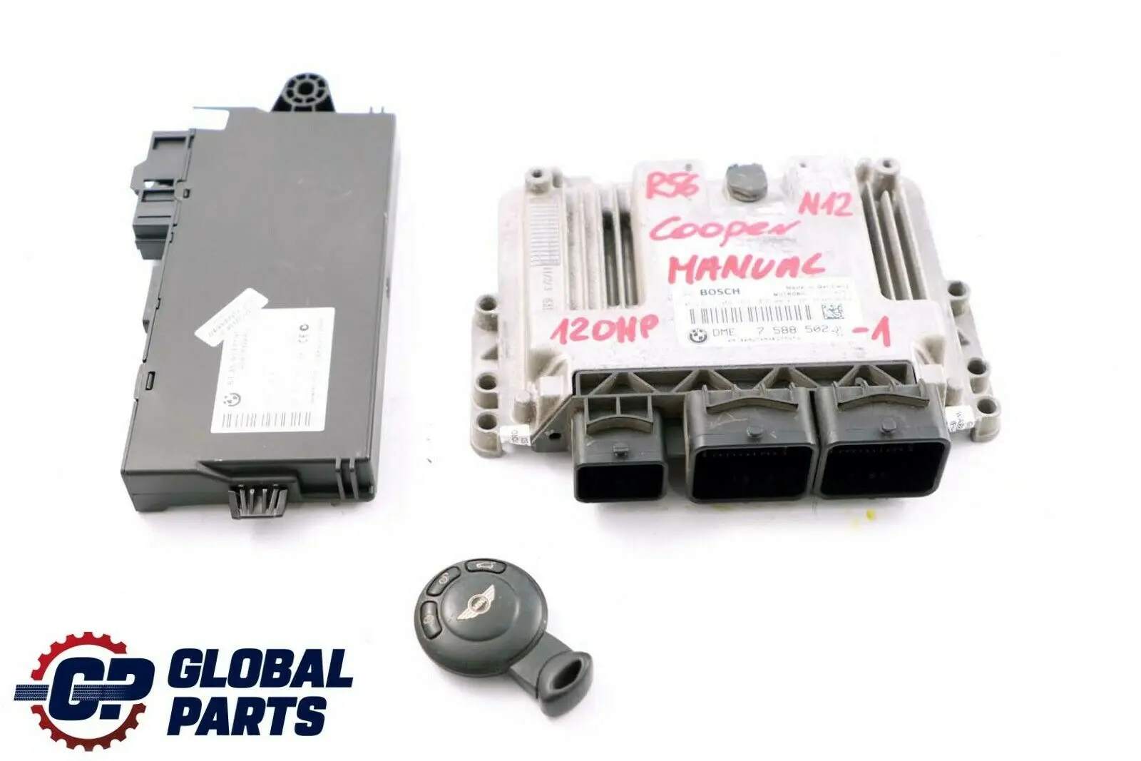 Mini Cooper R55 R56 N12 1.6 ecu Kit Appareil de Commande Dme 7588502 + CAS3 Cle