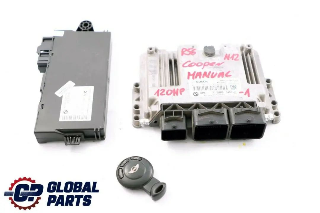 MINI Cooper R55 R56 N12 1.6 ECU Kit Steuergerät DME + CAS3 Schlüssel - SKU 7588502-1 - Teilenummer 7588502