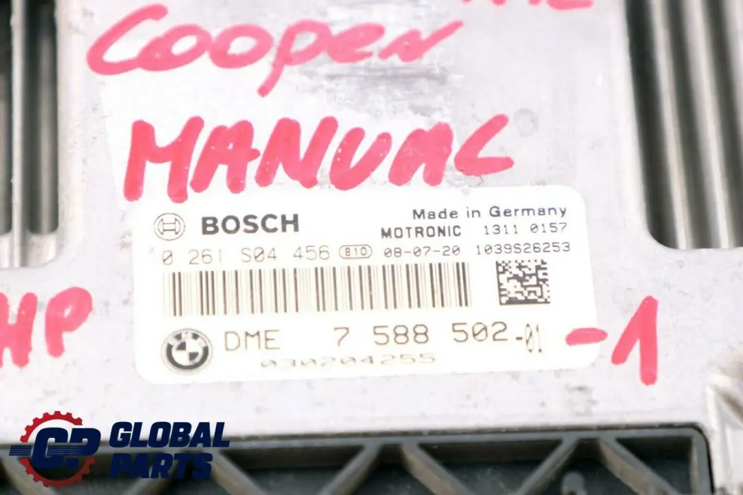 Mini Cooper R55 R56 N12 1.6 ecu Kit Appareil de Commande Dme + CAS3 Cle - SKU 7588502-1 - Numéro de pièce 7588502