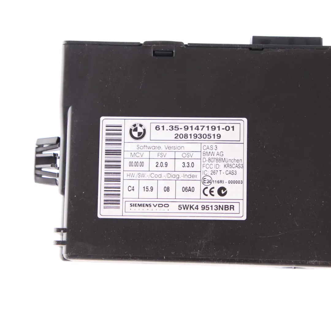 ECU Kit DME CAS3 + 2 Keys Manual to Mini One R55 R56 N12 1.4 Petrol Engine with Part number 7588502 Mini One R55 R56 N12 1.4 Petrol Engine ECU Kit DME CAS3 + 2 Keys Manual - SKU 7588502-5 - Part number 7588502