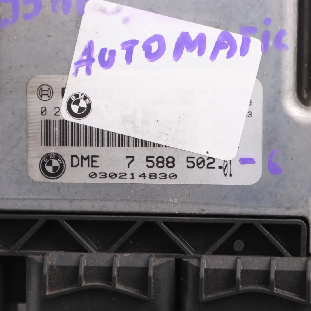 95HP Engine Control Unit ECU DME Automatic to Mini One R55 R56 Petrol N12 with Part number 7588502 Mini One R55 R56 Petrol N12 95HP Engine Control Unit ECU DME Automatic - SKU 7588502-6 - Part number 7588502