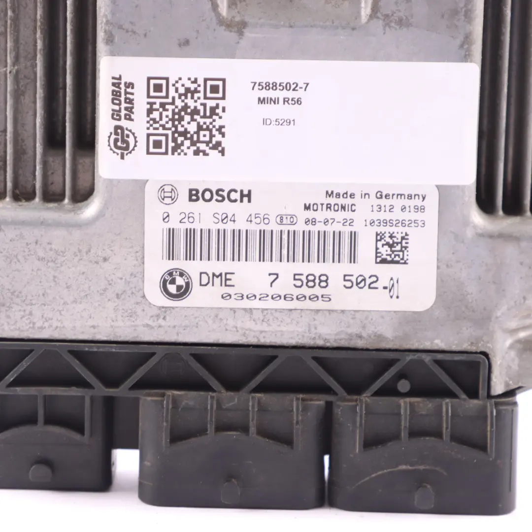 120HP Engine ECU Kit DME CAS3 Key Automatic to Mini Cooper R55 R56 N12 1.6 with Part number 7588502 Mini Cooper R55 R56 N12 1.6 120HP Engine ECU Kit DME CAS3 Key Automatic - SKU 7588502-7 - Part number 7588502
