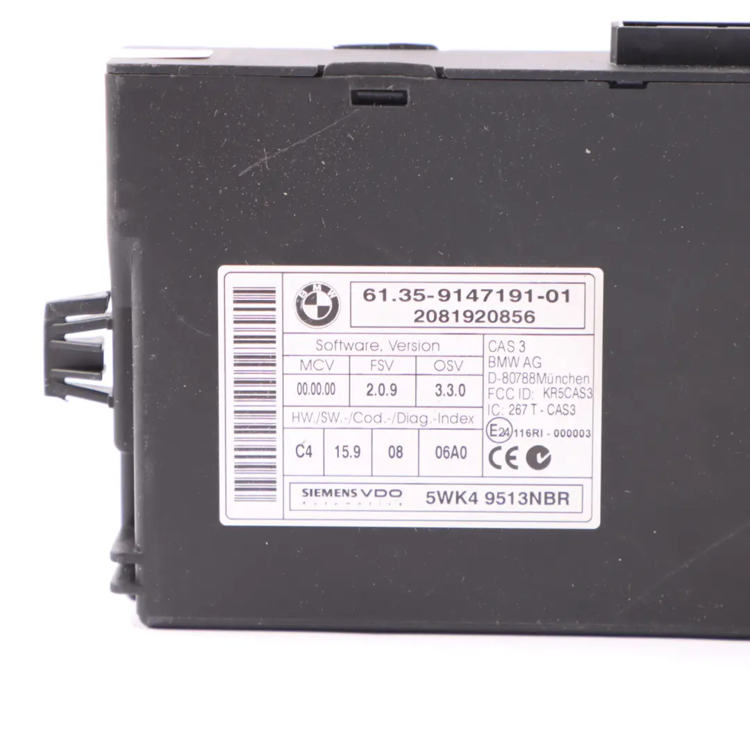 120HP Engine ECU Kit DME CAS3 Key Automatic to Mini Cooper R55 R56 N12 1.6 with Part number 7588502 Mini Cooper R55 R56 N12 1.6 120HP Engine ECU Kit DME CAS3 Key Automatic - SKU 7588502-7 - Part number 7588502