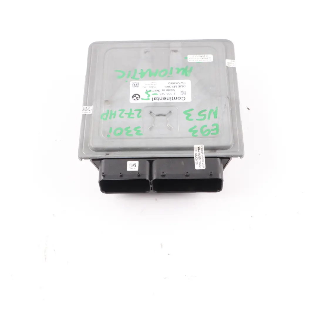 N53 272HP ECU Engine Control Module DME Automatic to BMW E60 E90 330i 530i with Part number 7588620 BMW E60 E90 330i 530i N53 272HP ECU Engine Control Module DME Automatic - SKU 7588620-5 - Part number 7588620