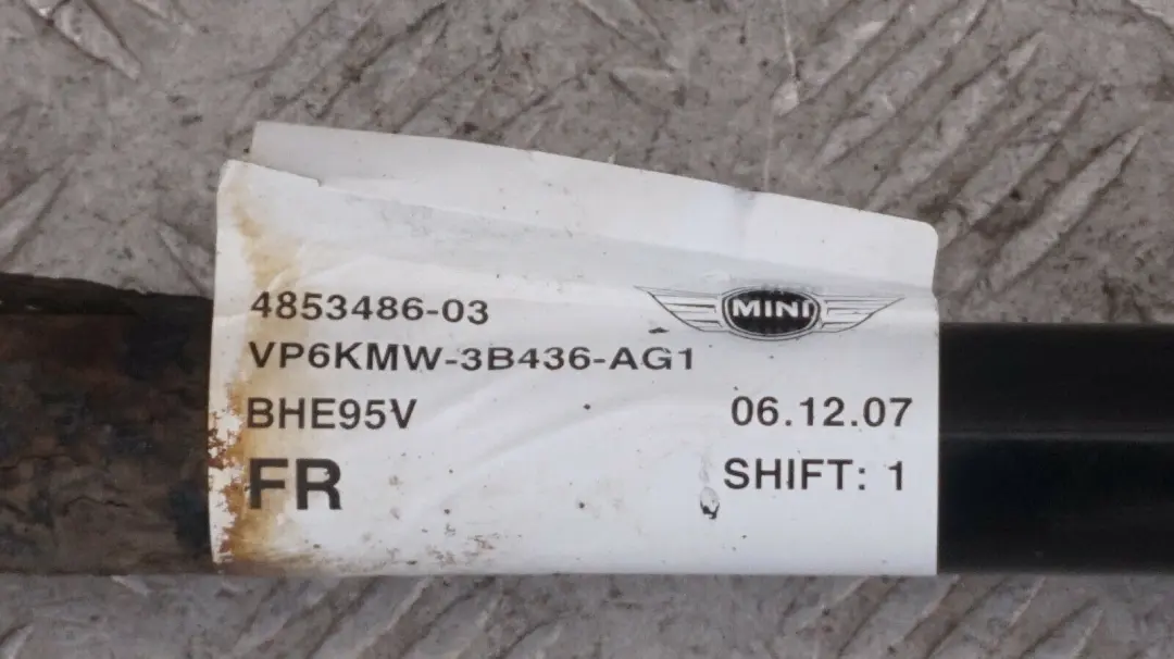 Abtriebswelle vorne rechts Benzin für BMW MINI Cooper R55 R56 R57 R58 R59 LCI mit Teilenummer 7589768 BMW MINI Cooper R55 R56 R57 R58 R59 LCI Abtriebswelle vorne rechts Benzin - SKU 7589768 - Teilenummer 7589768