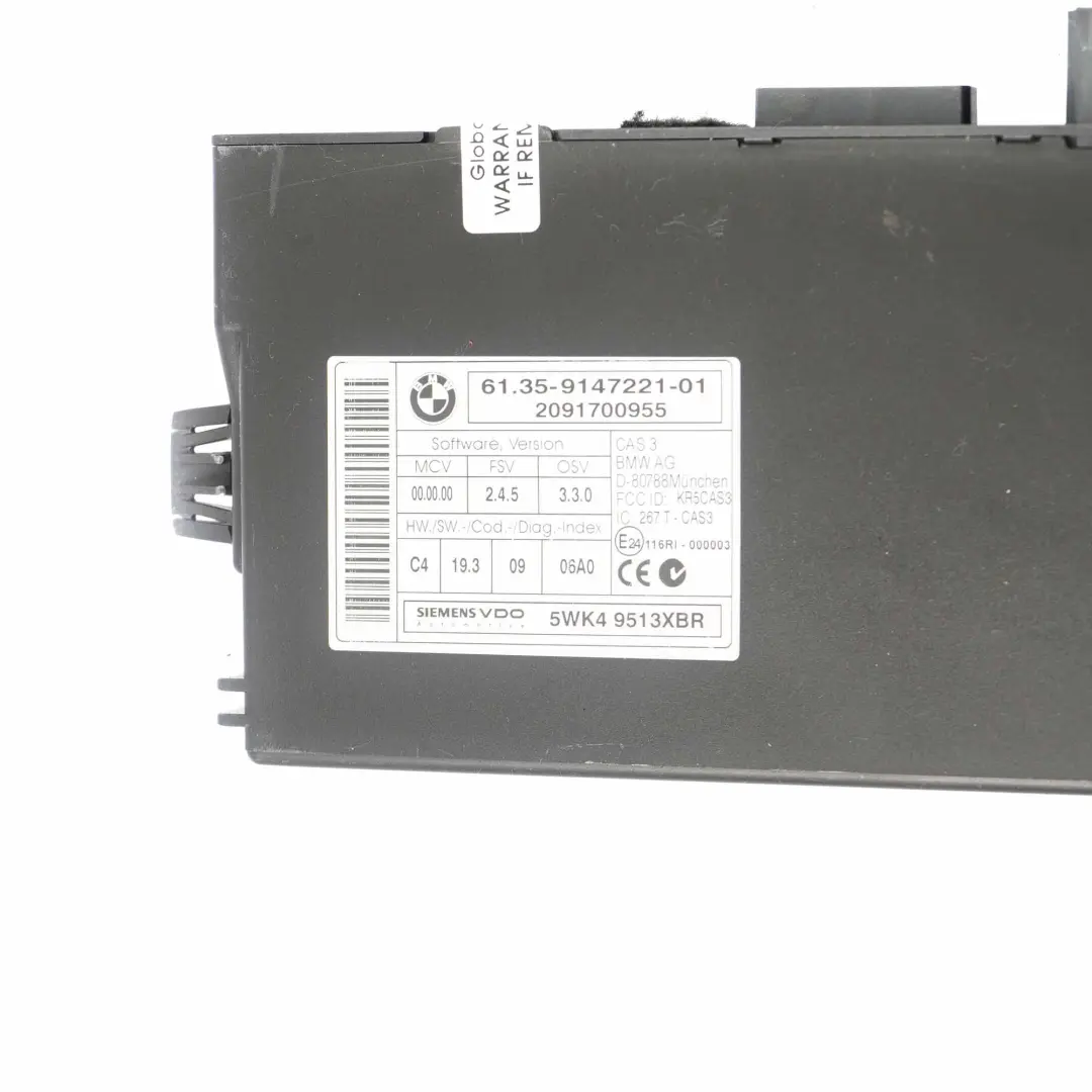 95HP ECU Engine Control Kit DME + CAS3 + Key Automatic Mini One R56 N12 - SKU 7589971-11 - Part number 7589971