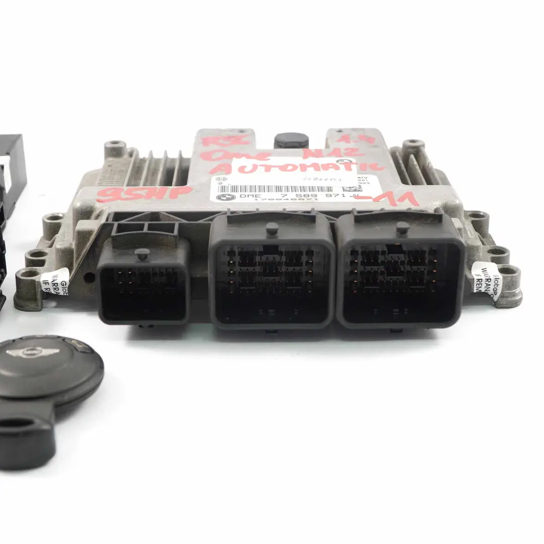 95PS ECU Commande DME CAS3 + CLE Automatique pour Mini One R56 N12 1.4 à propos du numéro de pièce 7589971 Mini One R56 N12 1.4 95PS ECU Commande DME CAS3 + CLE Automatique - SKU 7589971-11 - Numéro de pièce 7589971
