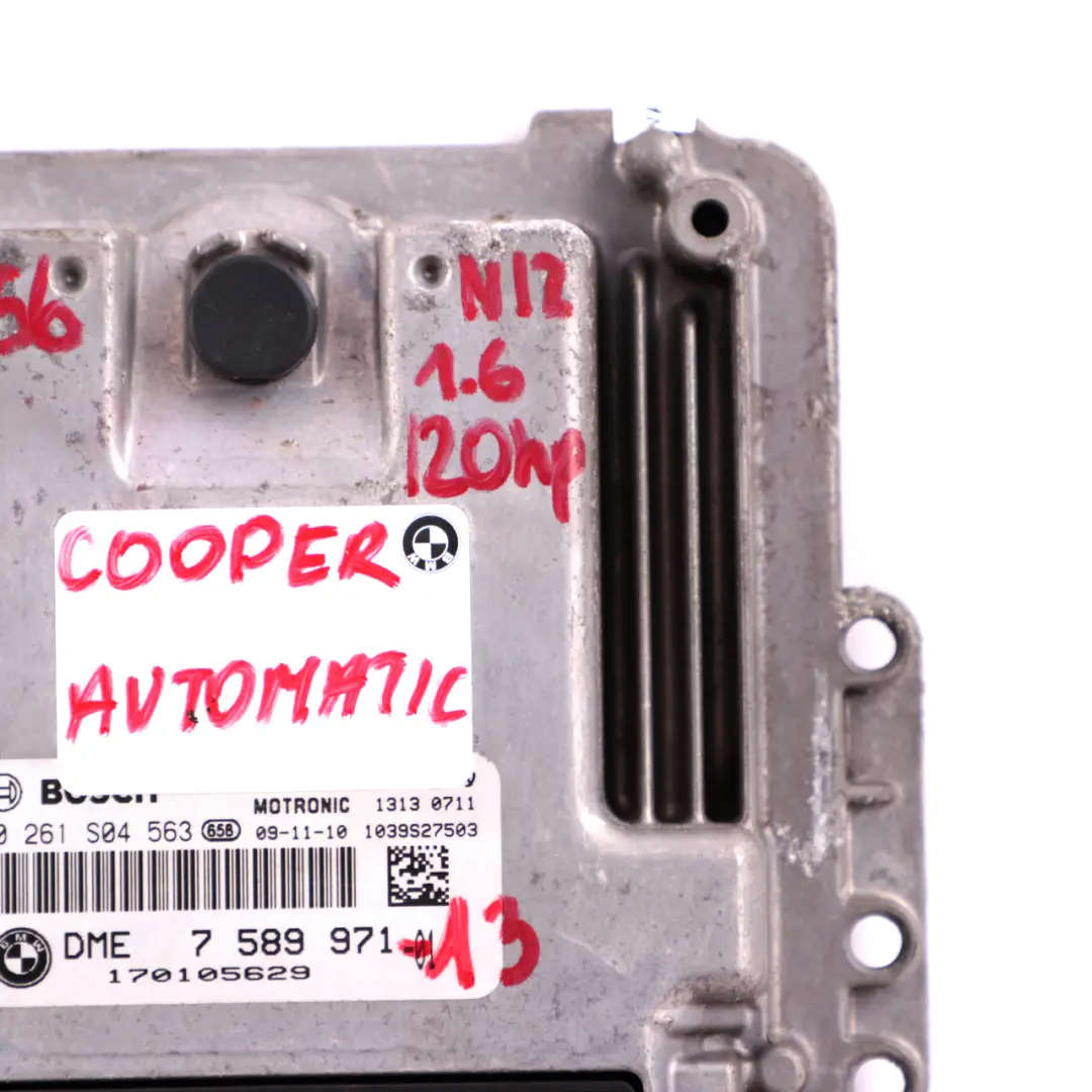 Mini Cooper R55 R56 R57 N12 1.6 120HP ECU Kit DME CAS3 Key Automatic - SKU 7589971-13 - Part number 7589971