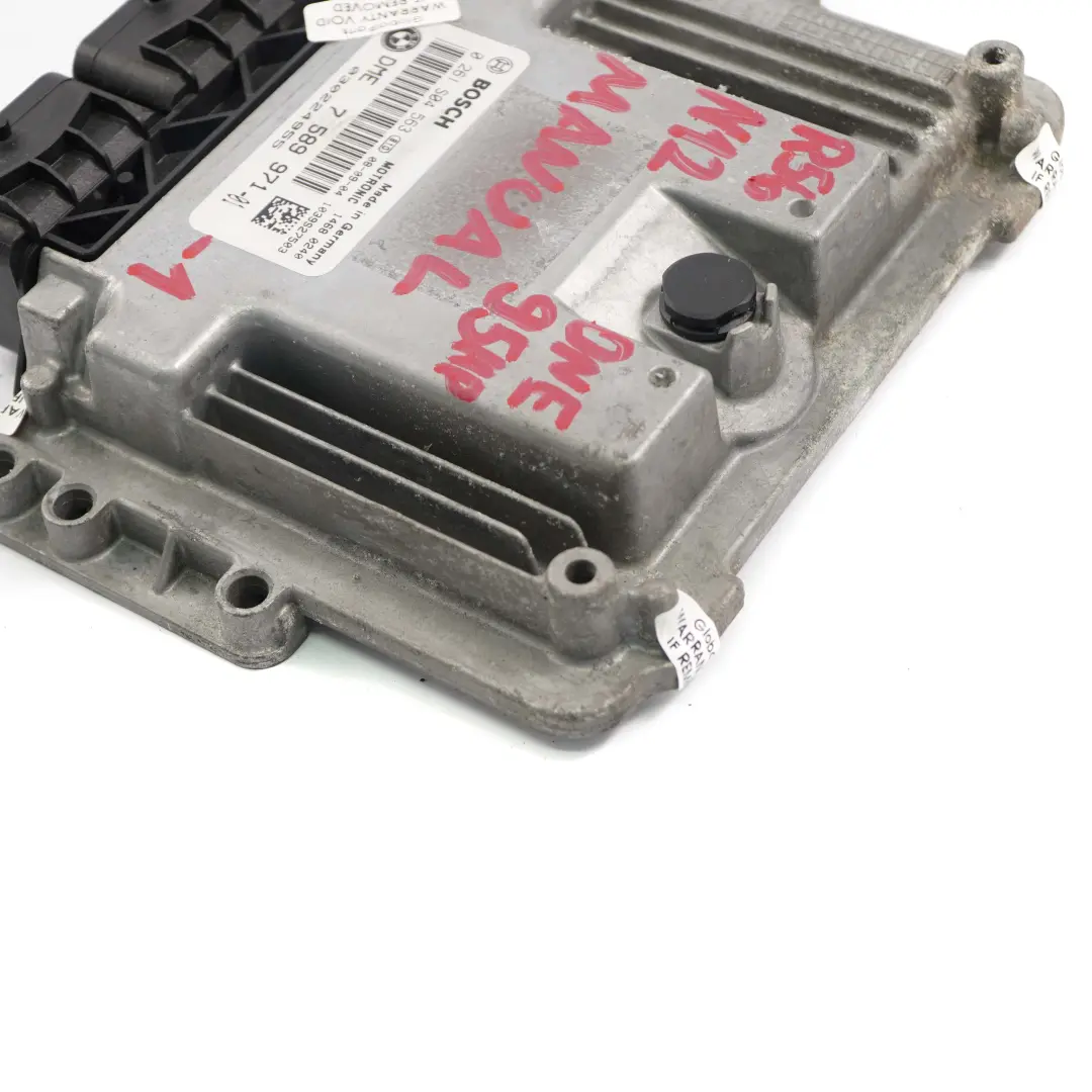Mini One R55 R56 N12 1.4 95PS Moteur ecu Commande Dme Boite de Vitesse - SKU 7589971-1 - Numéro de pièce 7589971