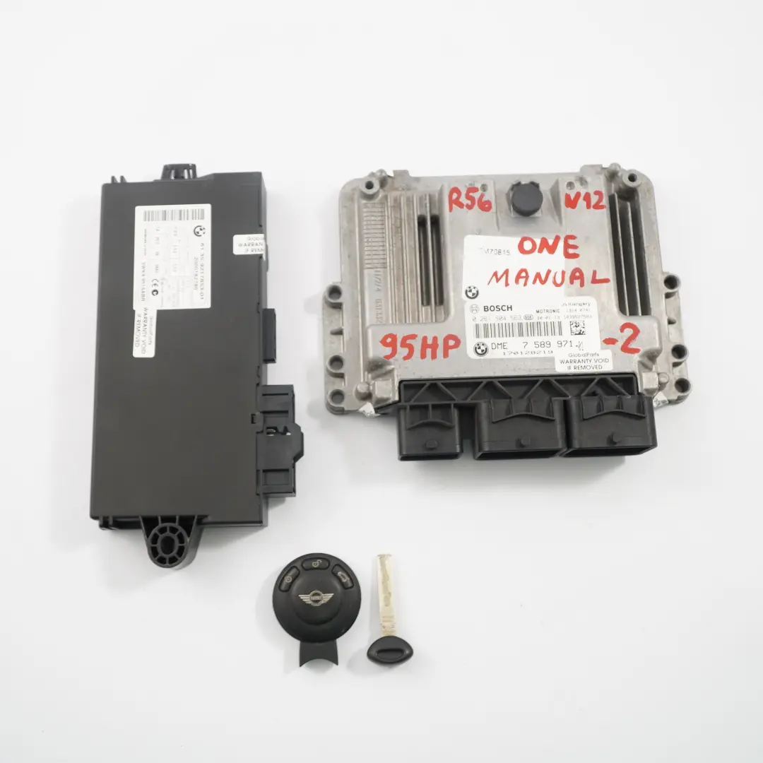 ECU Kit Mini One R55 R56 R57 N12 95HP DME + CAS3 + Key Manual  - SKU 7589971-2 - Part number 7589971