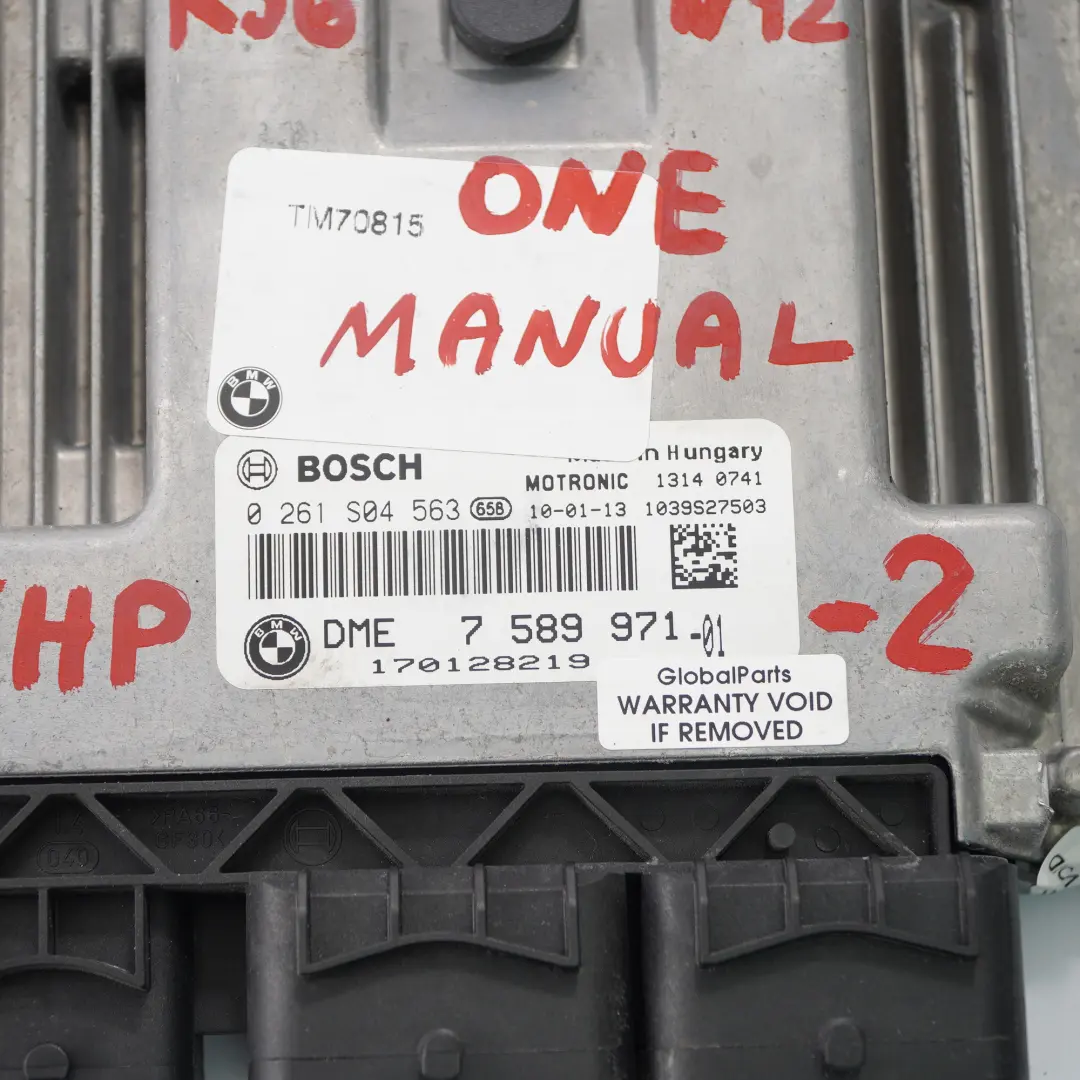ECU Kit Mini One R55 R56 R57 N12 95HP DME + CAS3 + Key Manual  - SKU 7589971-2 - Part number 7589971