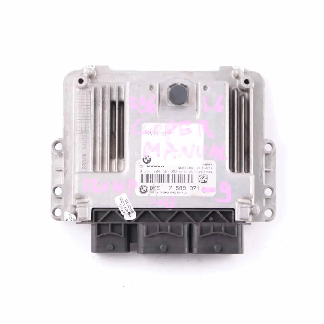 Mini R55 R56 N12 1.6 120CV Kit ECU DME CAS3 + Chiave Manuale - SKU 7589971-9 - Numero di parte 7589971