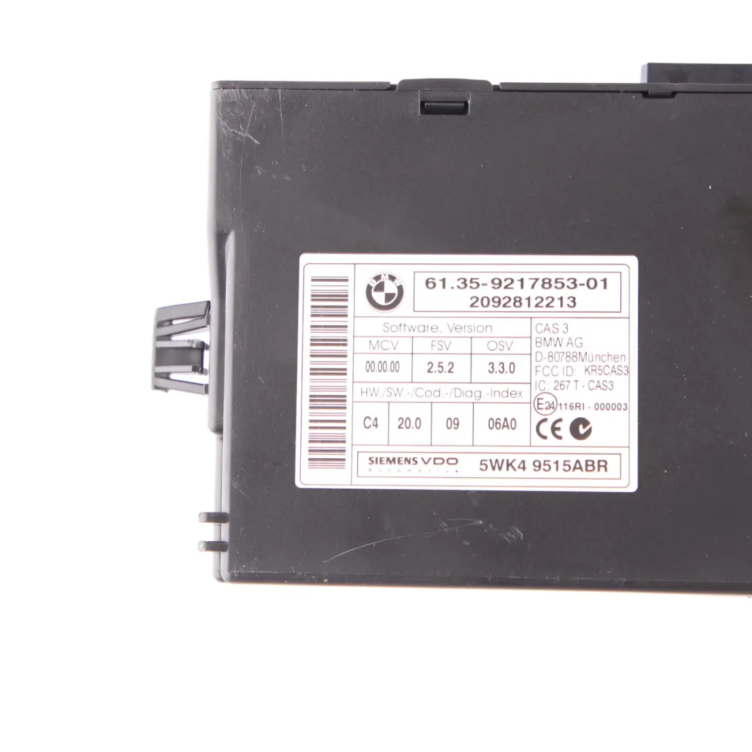 Mini R55 R56 N12 1.6 120CV Kit ECU DME CAS3 + Chiave Manuale - SKU 7589971-9 - Numero di parte 7589971