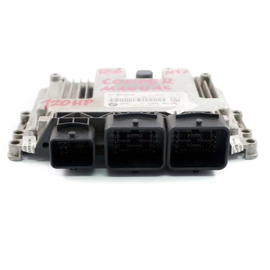 Benzina N12 120PS Motore Centralina Dme Cambio per Mini Cooper R56 con numero di parte 7589971 Mini Cooper R56 Benzina N12 120PS Motore Centralina Dme Cambio - SKU 7589971 - Numero di parte 7589971