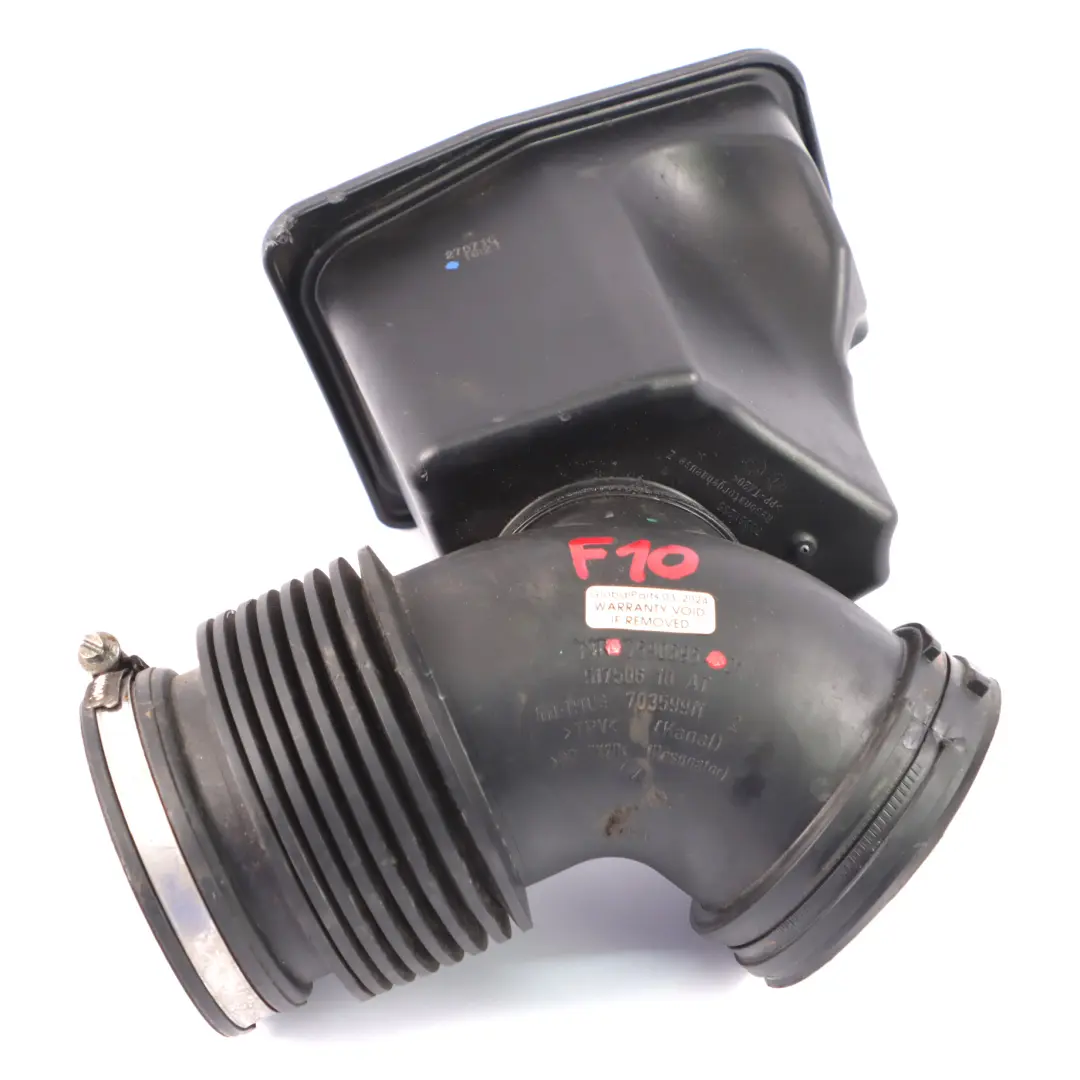Resonator Box BMW F01 F02 F10 F11 N52N N53 Air Intake Pipe Duct to with Part number 7590595 Resonator Box BMW F01 F02 F10 F11 N52N N53 Air Intake Pipe Duct - SKU 7590595 - Part number 7590595
