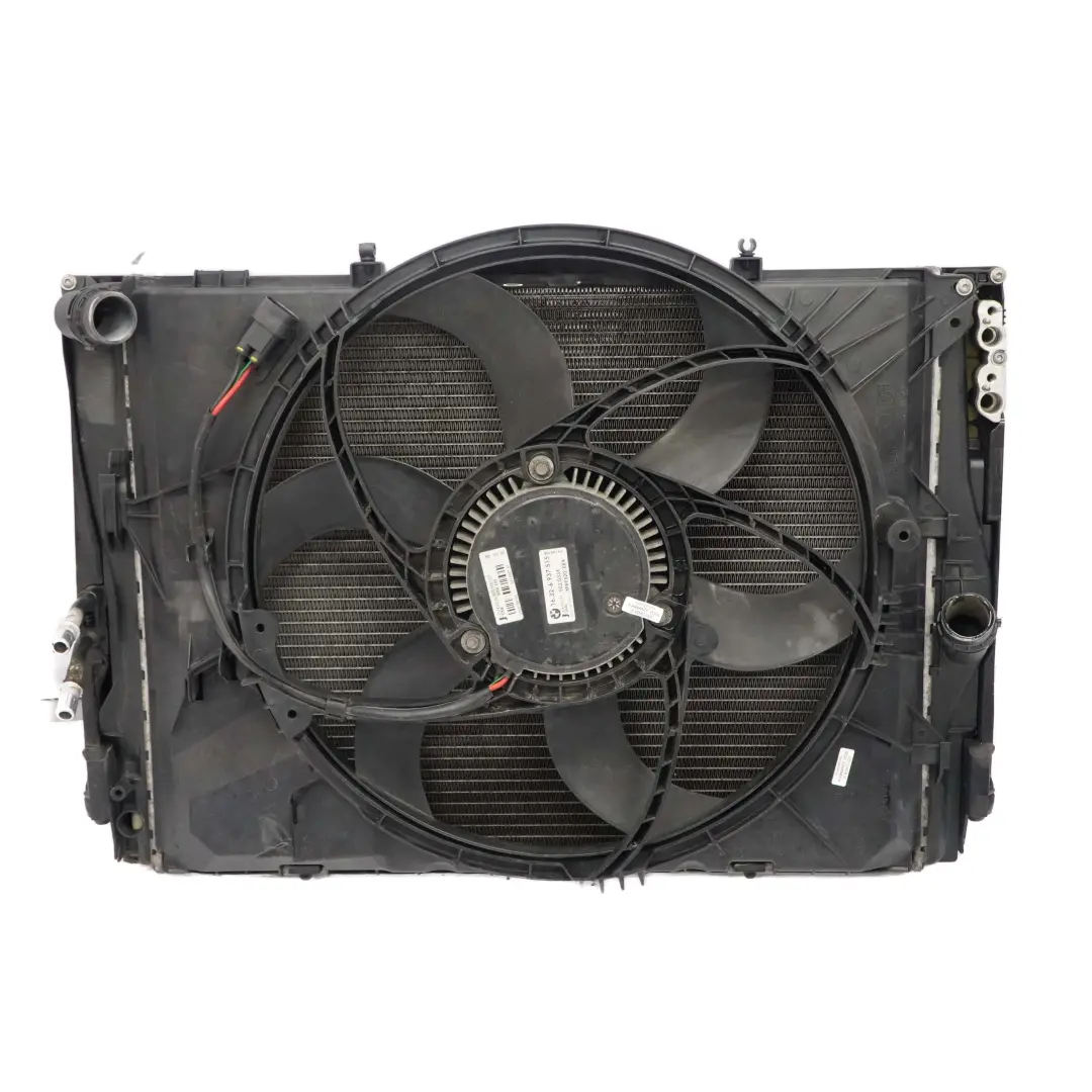 BMW E81 E87 E90 E91 E92 Radiador Completo Ventilador Gasolina 400W - SKU 7590699-3 - Número de pieza 7590699