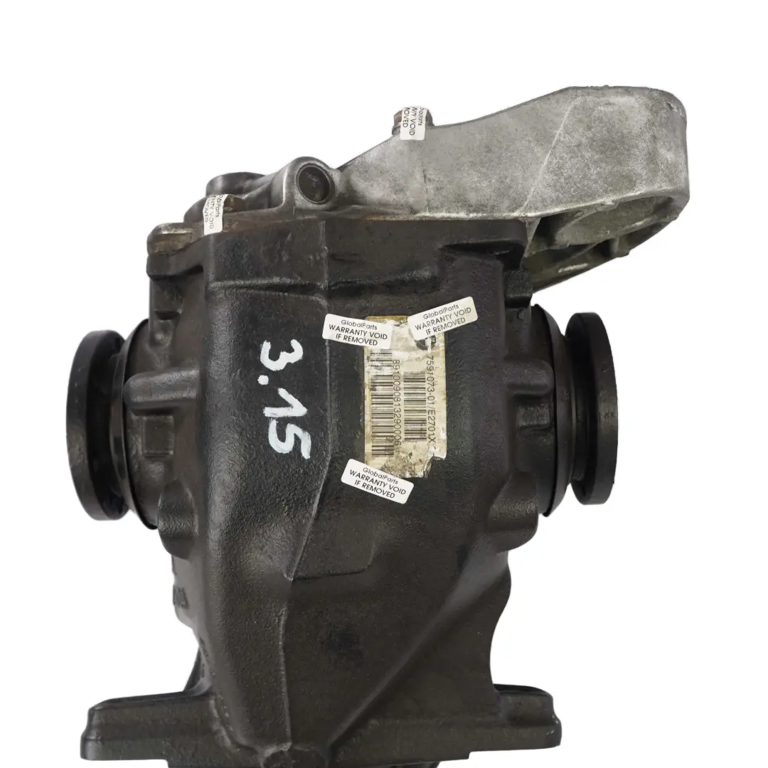 Differential Diff 3,15 Ratio WARRANTY to BMW E81 E87 123d E90 LCI 320d Rear with Part number 7591073 BMW E81 E87 123d E90 LCI 320d Rear Differential Diff 3,15 Ratio WARRANTY - SKU 7591073 - Part number 7591073