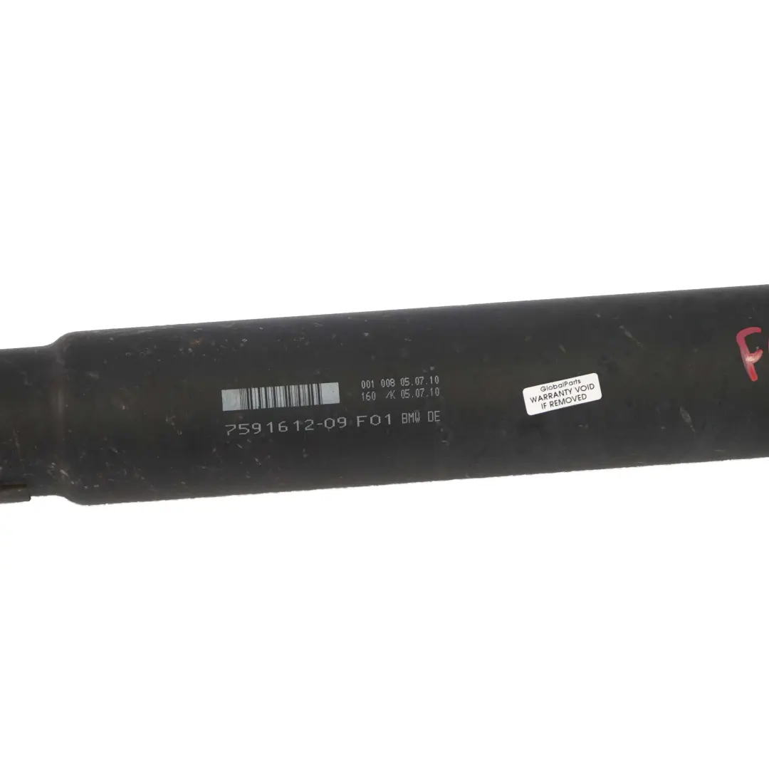 Propshaft Prop Eje De transmision automatica 535d 740d N57S para BMW F01 F07 con número de pieza 7591612 BMW F01 F07 Propshaft Prop Eje De transmision automatica 535d 740d N57S - SKU 7591612 - Número de pieza 7591612