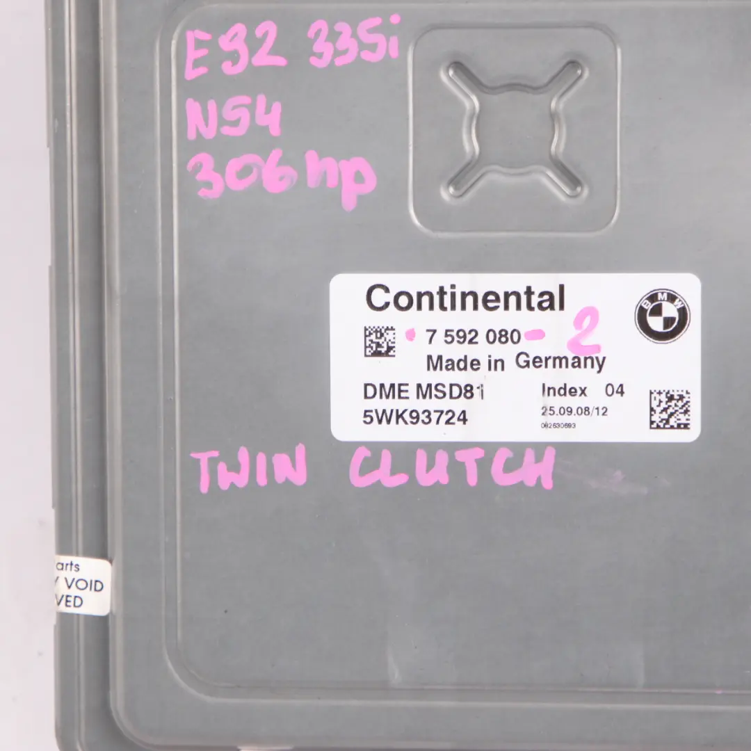N54 306HP ECU Kit DME CAS3 Key Sport Dual-Clutch to BMW E90 E91 LCI 335i with Part number 7592080 BMW E90 E91 LCI 335i N54 306HP ECU Kit DME CAS3 Key Sport Dual-Clutch - SKU 7592080-2 - Part number 7592080
