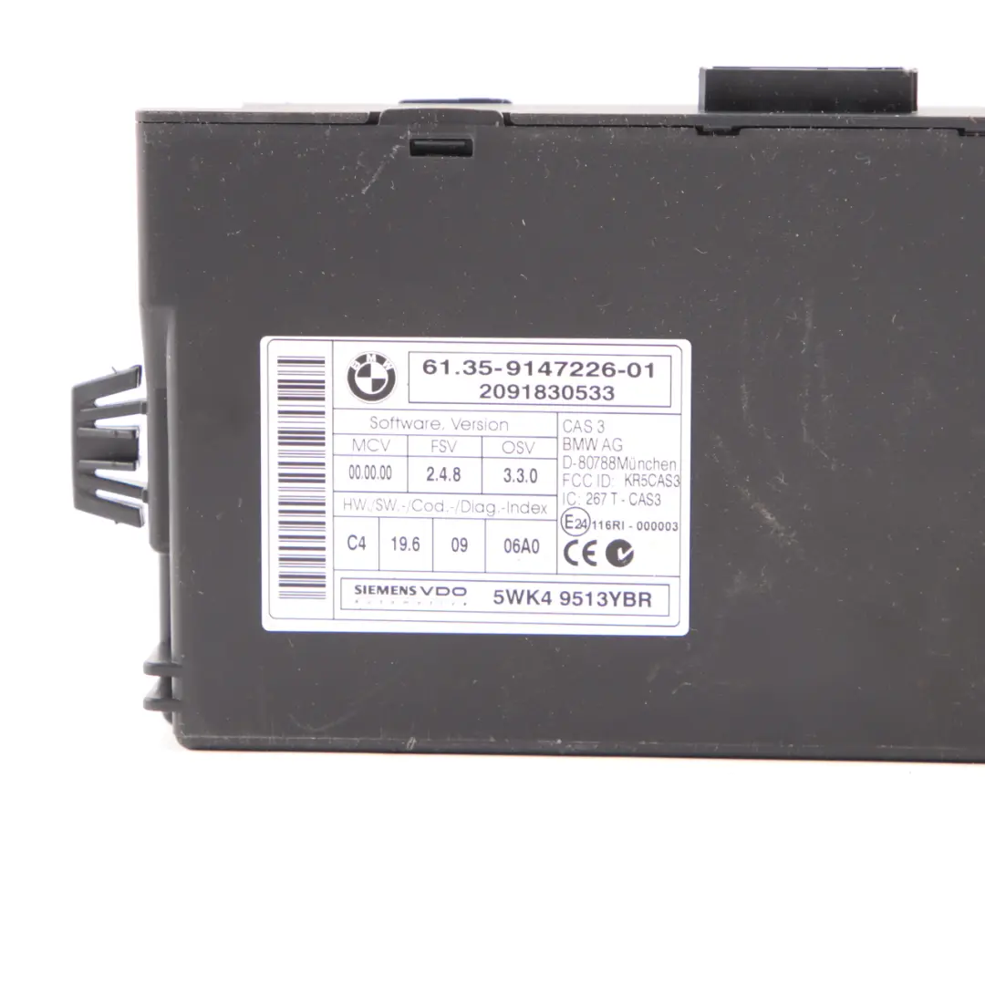 BMW E90 E91 LCI 325i N53 218HP Engine ECU Kit DME CAS3 Key Automatic - SKU 7592080-5 - Part number 7592080