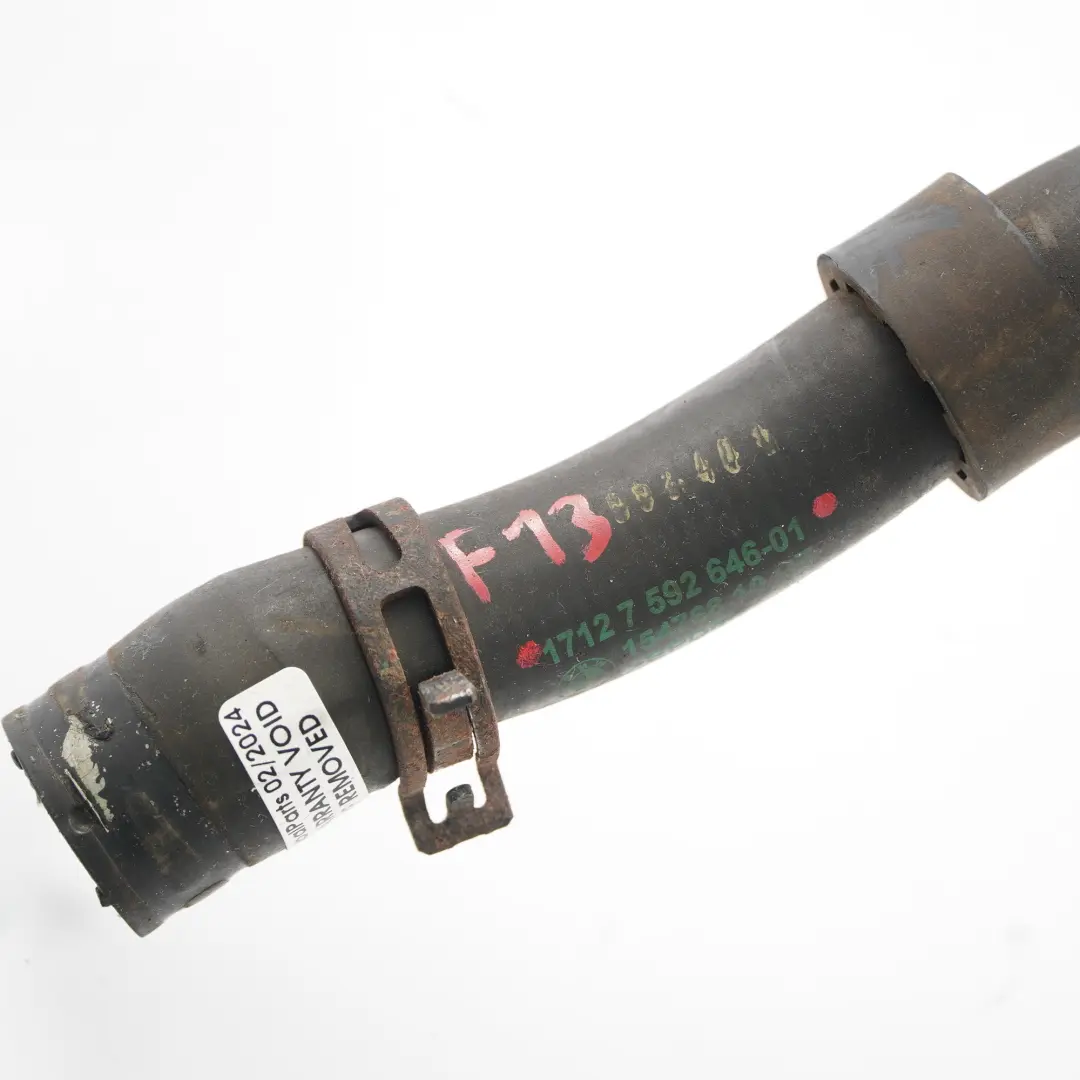  Manguera BMW F13 Coupe N63 Intercambiador de Calor Tubería Refrigeración - SKU 7592646 - Número de pieza 7592646
