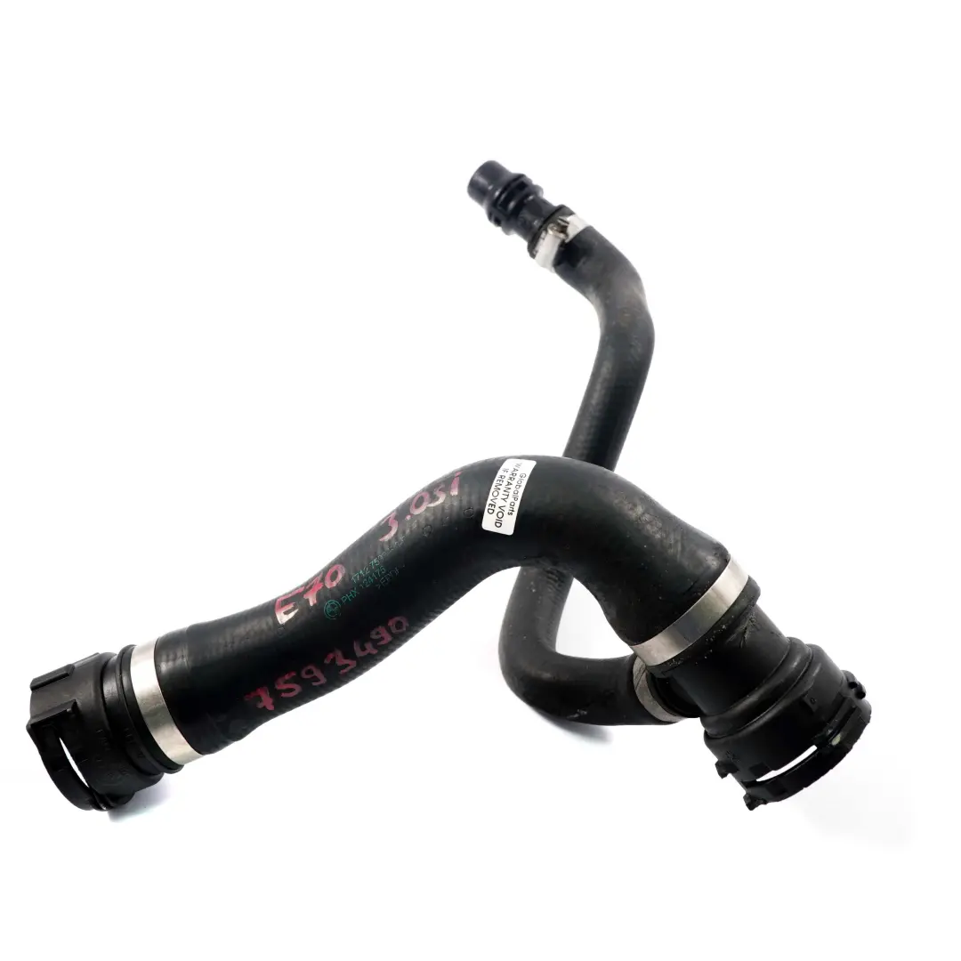  Radiator Hose BMW X5 X6 E70 E71 3.0si N52N Coolant Line Pipe Petrol - SKU 7593490 - Part number 7593490