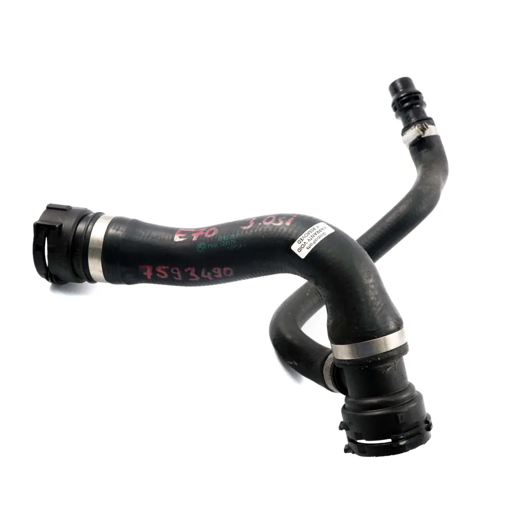  Radiator Hose BMW X5 X6 E70 E71 3.0si N52N Coolant Line Pipe Petrol - SKU 7593490 - Part number 7593490