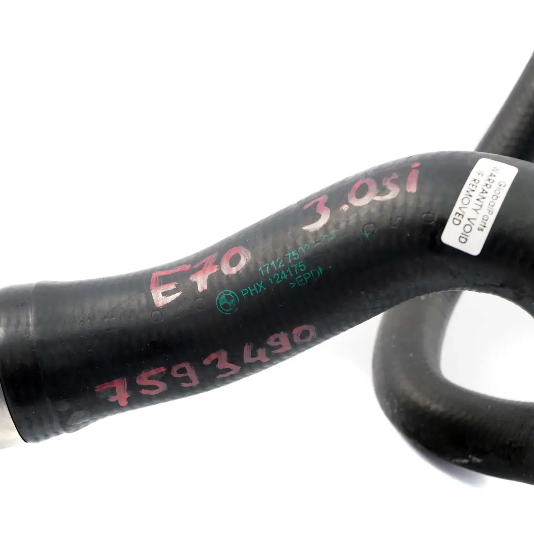  Tubo Radiatore BMW X5 X6 E70 E71 3.0Si N52N Tubo Refrigerante Benzina - SKU 7593490 - Numero di parte 7593490