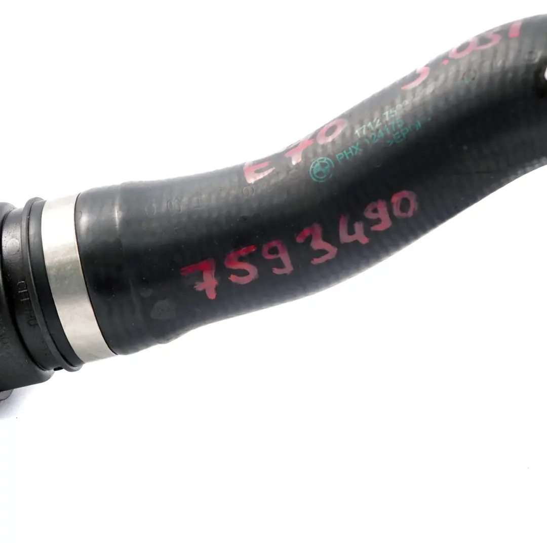  Radiator Hose BMW X5 X6 E70 E71 3.0si N52N Coolant Line Pipe Petrol - SKU 7593490 - Part number 7593490