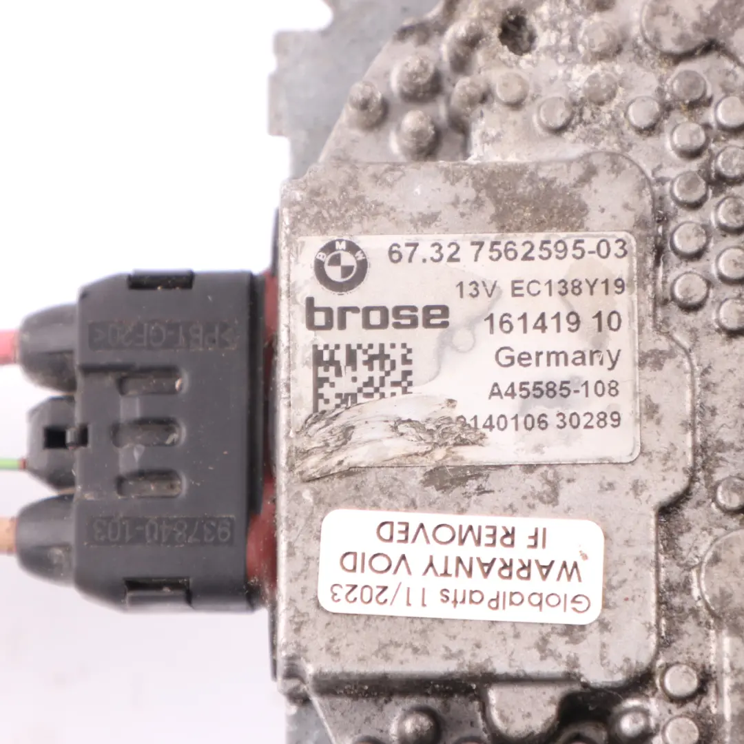 BMW X3 F25 X4 F26 Motore della ventola del radiatore 600W 7562595 - SKU 7593847-1 - Número de pieza 7593847