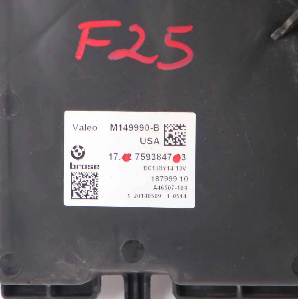  Kühler Lüfter BMW X3 F25 X4 F26 Motor Kühlung Haube Gehäuse Diesel 600W - SKU 7593847 - Teilenummer 7593847
