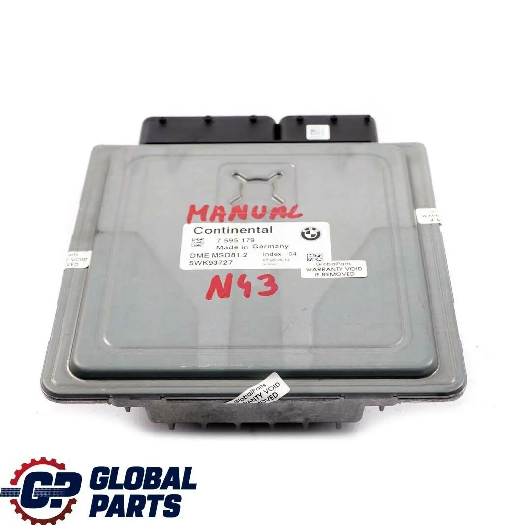 BMW E81 E87 LCI E90 N43 118i 318i Gasolina ECU Kit DME CAS3 Clave Manual - SKU 7595179-3 - Número de pieza 7595179