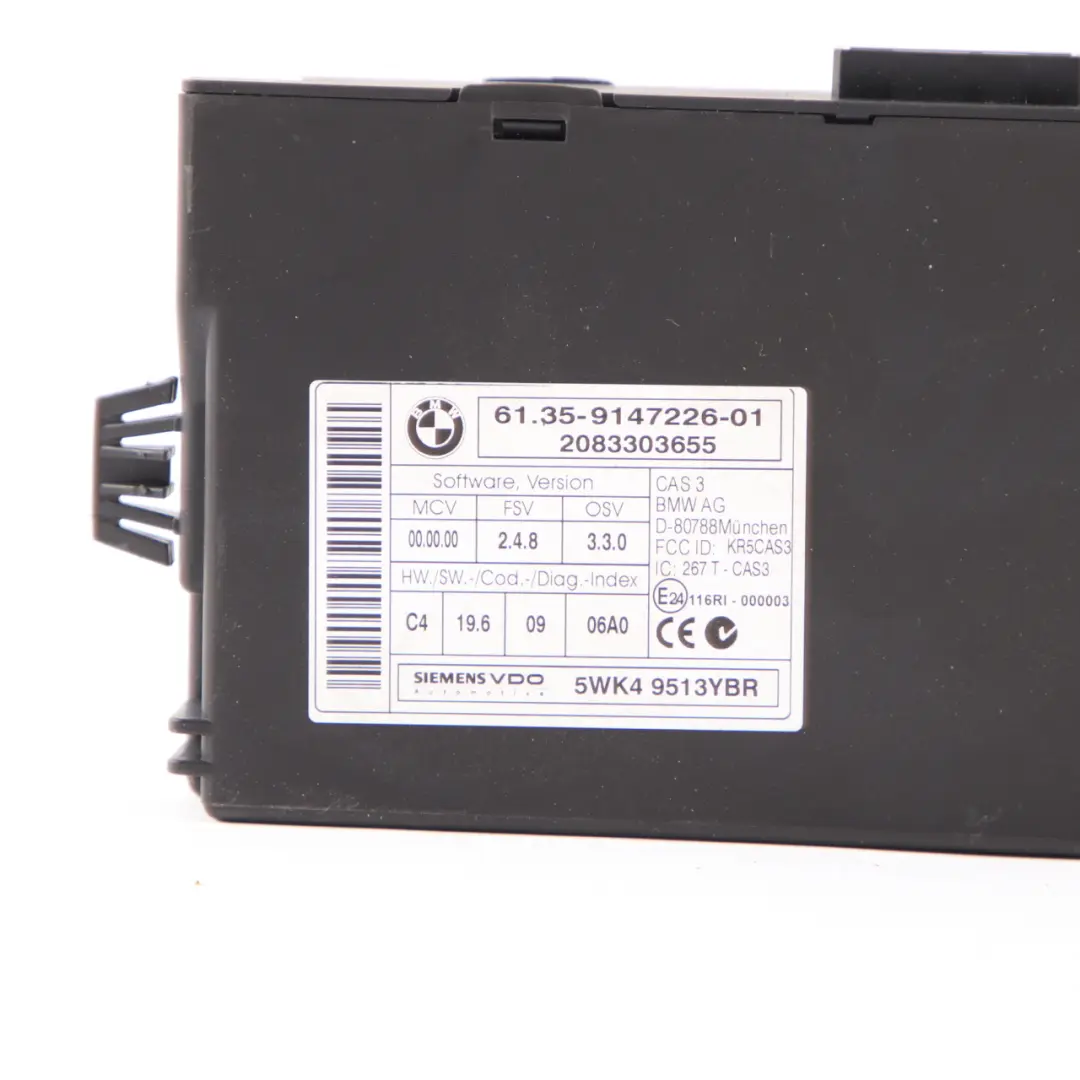BMW E87 LCI E90 N43 118i 318i Kit centralina DME CAS3 Chiave - SKU 7595179-7 - Numero di parte 7595179