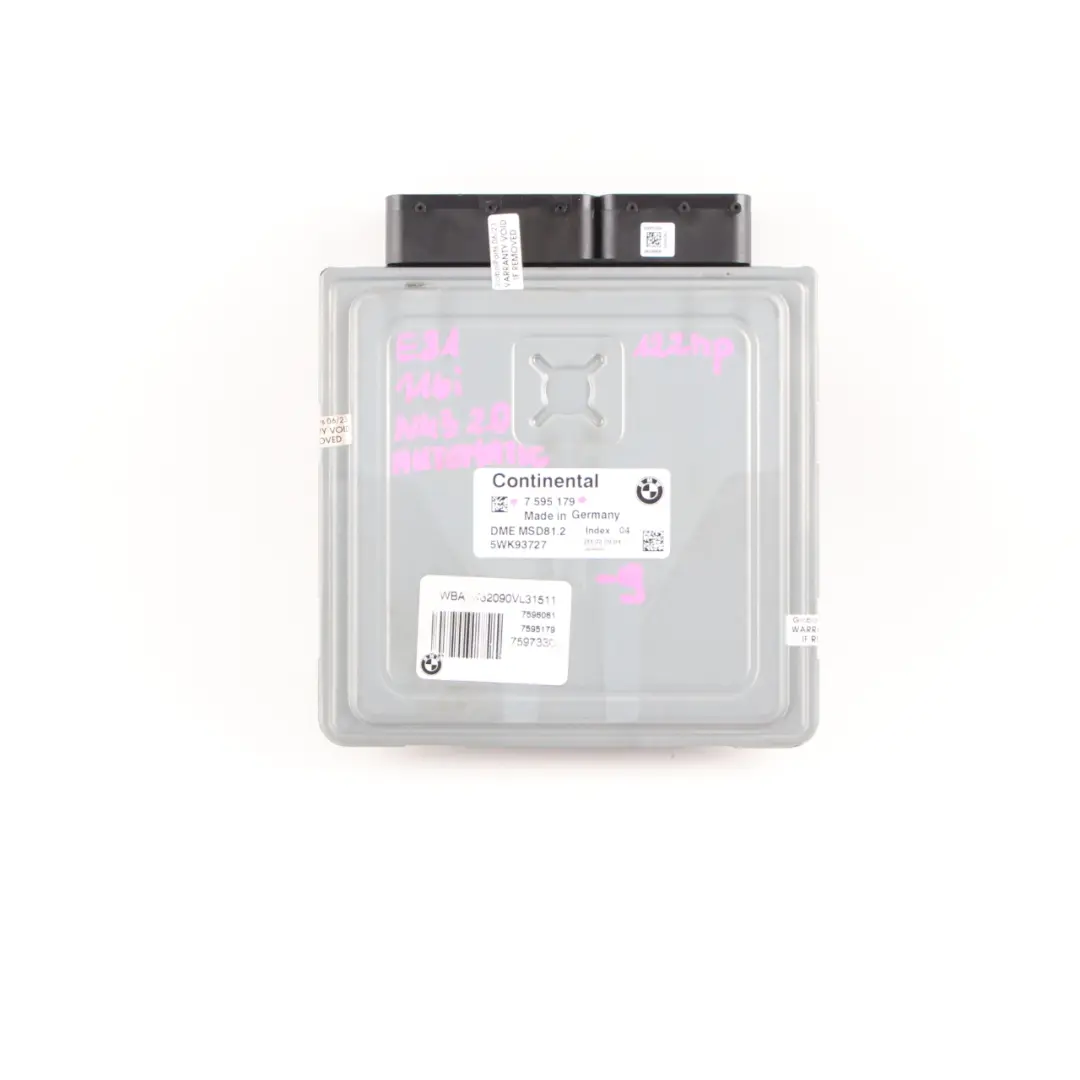 N43 116i 2.0 122HP ECU Control Unit Kit DME CAS3 + Key to BMW E81 E87 LCI with Part number 7595179 BMW E81 E87 LCI N43 116i 2.0 122HP ECU Control Unit Kit DME CAS3 + Key - SKU 7595179-9 - Part number 7595179