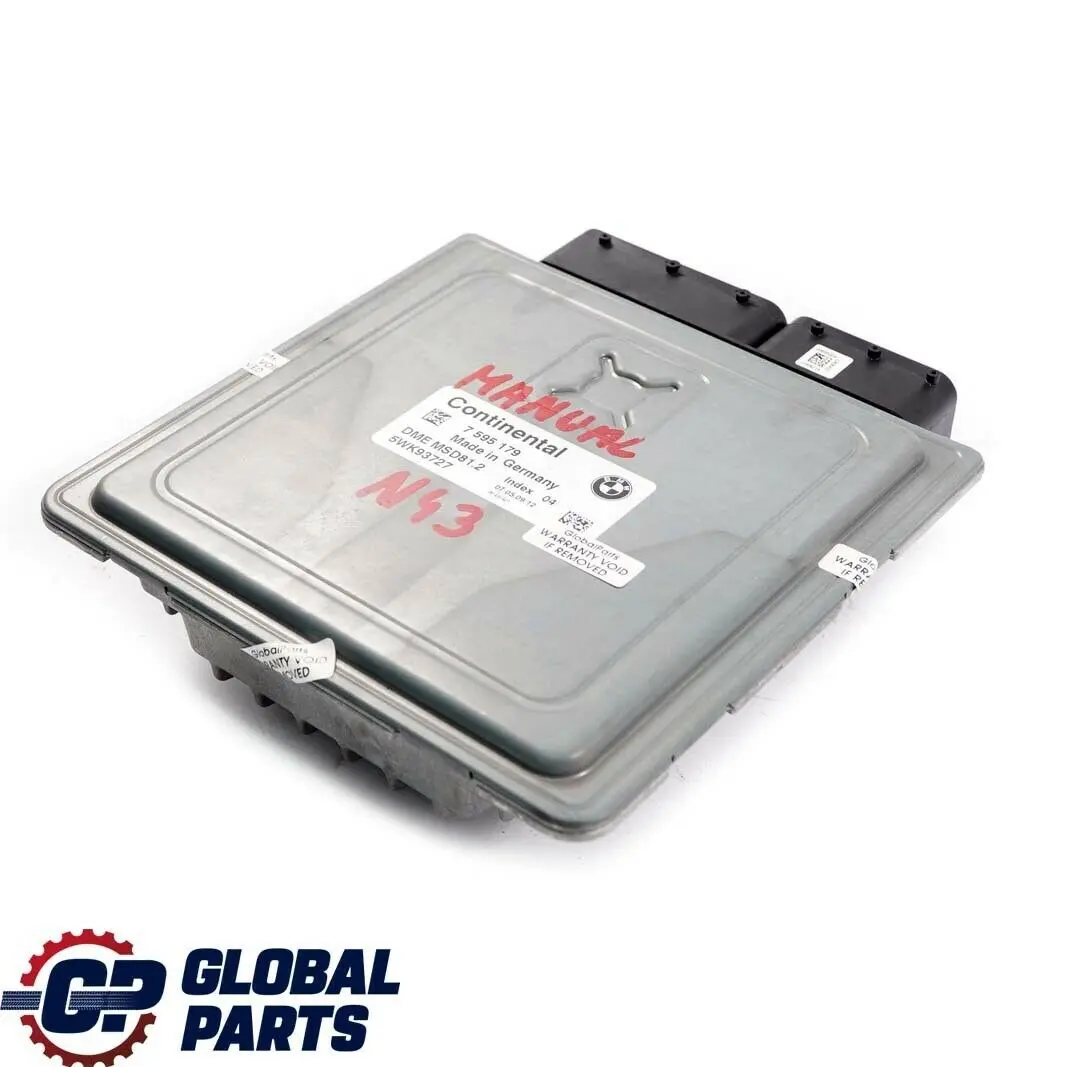 Benzina N43 Centralina Motore DME Manuale per BMW E81 E87 LCI E90 E91 con numero di parte 7595179 BMW E81 E87 LCI E90 E91 Benzina N43 Centralina Motore DME Manuale - SKU 7595179 - Numero di parte 7595179