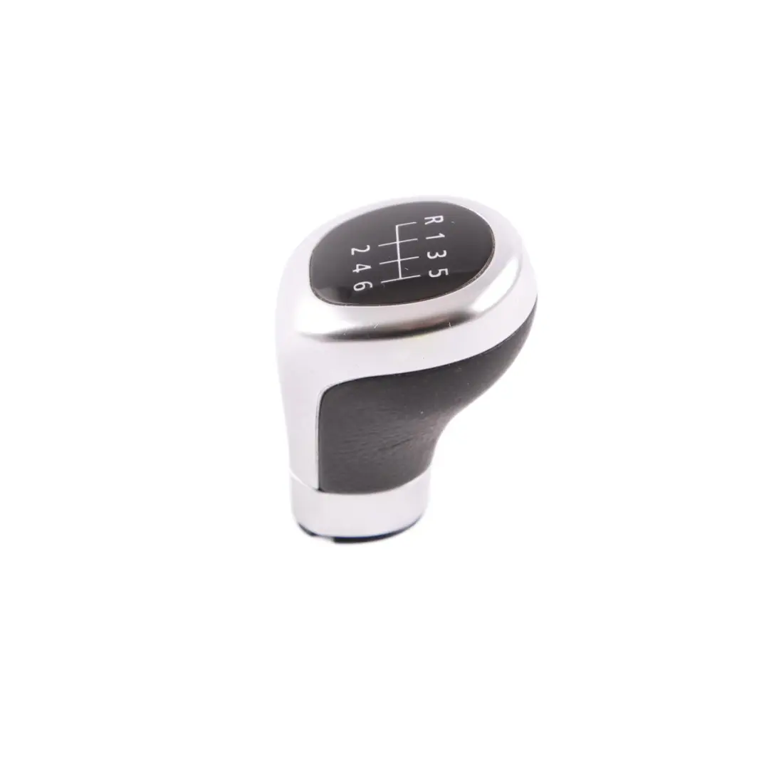 Pomo Selector De Cambio Anillo Cromado 6-Velocidades para BMW E81 E82 E87 con número de pieza 7595327 BMW E81 E82 E87 Pomo Selector De Cambio Anillo Cromado 6-Velocidades - SKU 7595327-3 - Número de pieza 7595327