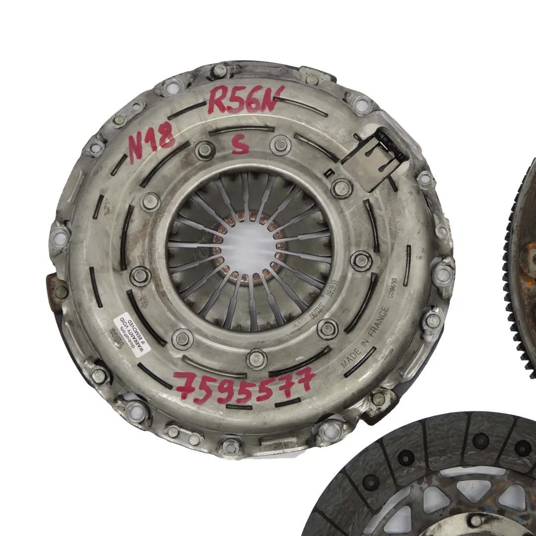Sprzęgło Dwumas Komplet do Mini Cooper S R56 LCI N18 o numerze 7595577 Mini Cooper S R56 LCI N18 Sprzęgło Dwumas Komplet - SKU 7595577 - Numer Części 7595577