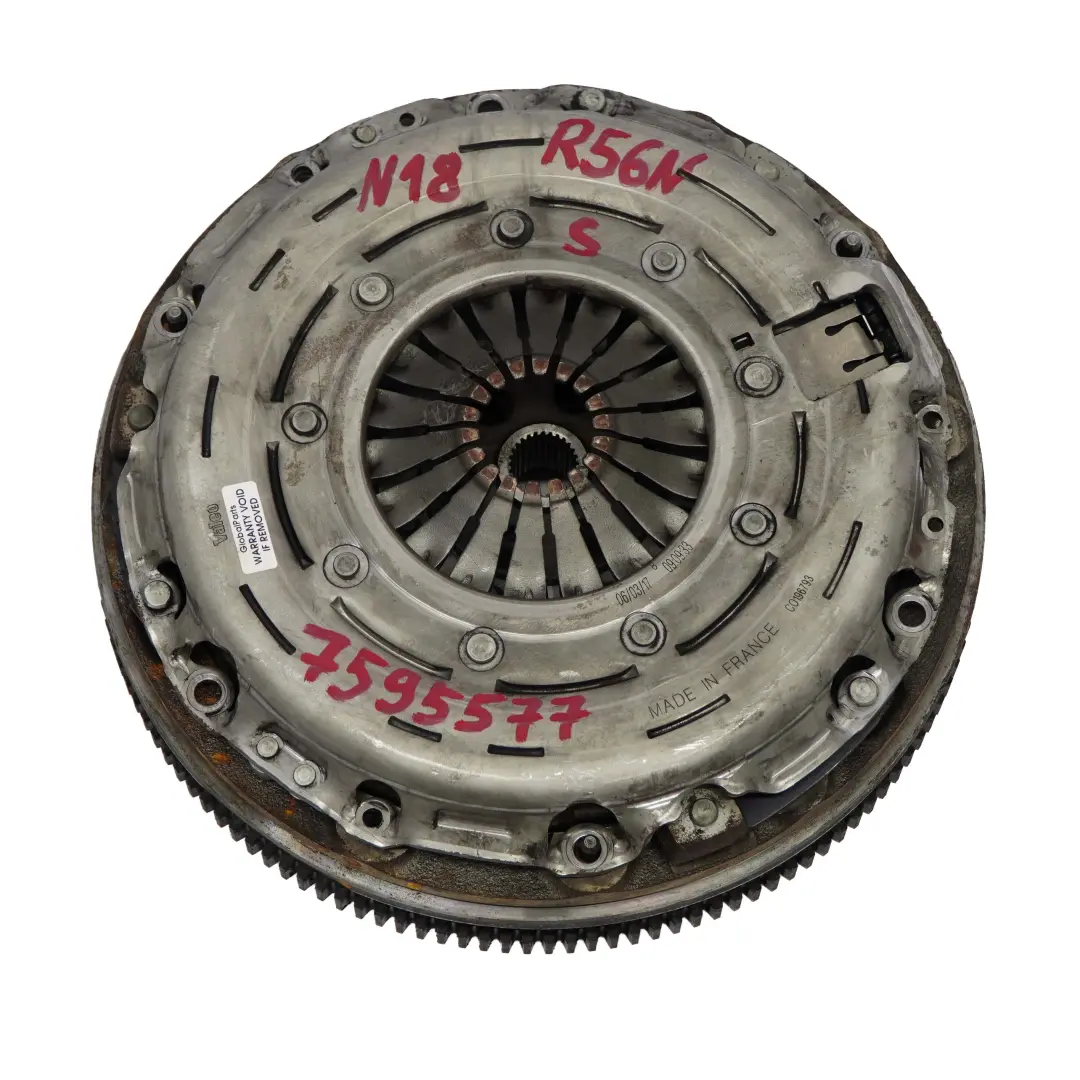 Mass Flywheel Clutch Kit to Mini Cooper S R55 R56 LCI R60 R61 Petrol N18 Dual Twin with Part number 7595577 Mini Cooper S R55 R56 LCI R60 R61 Petrol N18 Dual Twin Mass Flywheel Clutch Kit - SKU 7595577 - Part number 7595577