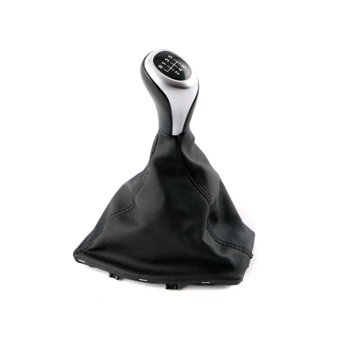 BMW 1 2 F20 F21 LCI F22 Speed Gear Knob &amp; Gaiter 6 Speed Perlglanz Chrom - SKU rhd-7596011 - Part number 7596011